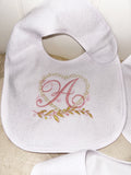 Girls initial bib