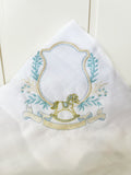 Boys rocking horse frame muslin