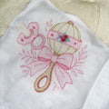girls vintage pacifer muslin square
