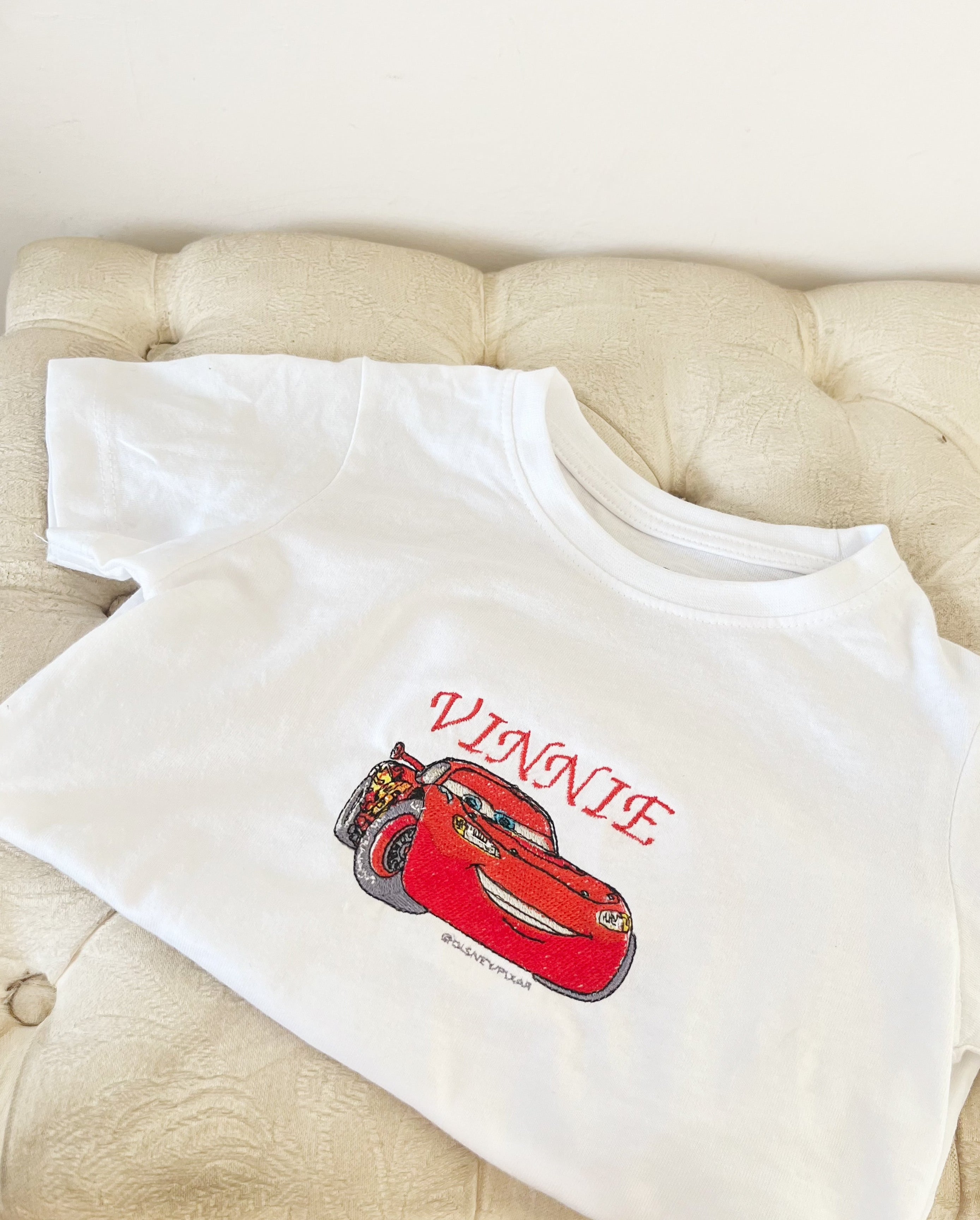 Car toddler T-shirt with name